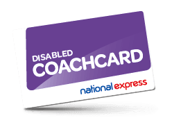 Disabled Coach card with National Express