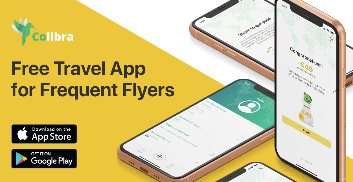 Colibra is a free app for delayed flight compensation